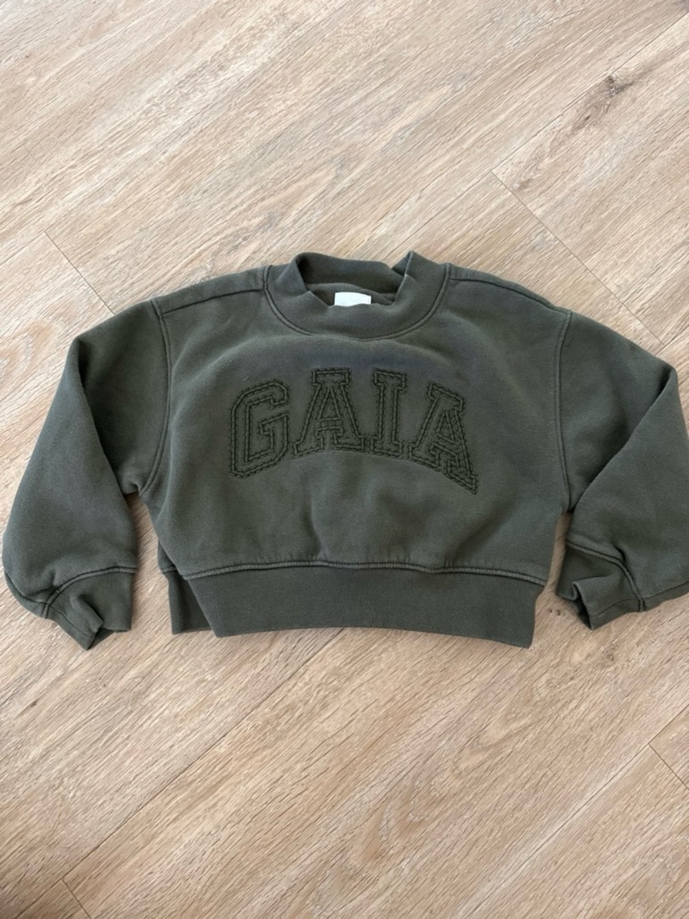 Gap x Gaia Army Green Kids Sweatshirt XS (4/5)